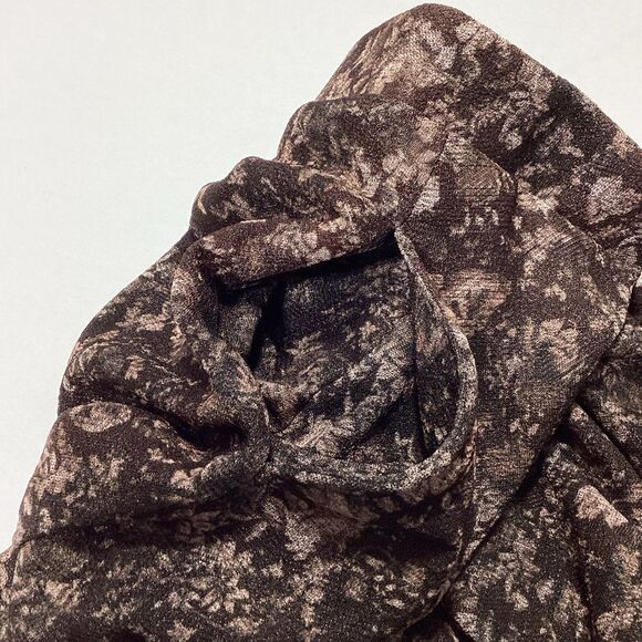 LuLaRoe Madison Skirt Brown Floral L NWT - Picture 6 of 13